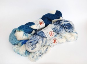 Skeins of Reinvent yarn to tempt you!